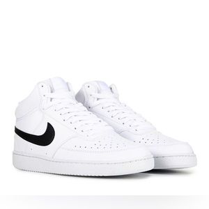 Nike Court Vision Mid Sneaker White/Black Size 7 DN3577-101